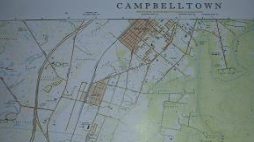 Physiographic Map of Campbell town District