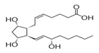 Dinoprostone (DIN) chemical structure.